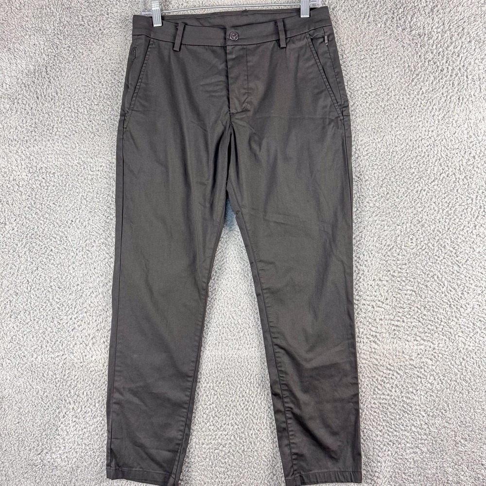 Birddogs Pants Mens 30 Gray Stretch Nylon Cotton Blend Golf Jogger Liner 30x27